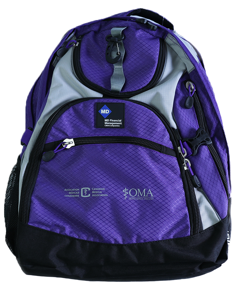 2015 CMA purple backpack