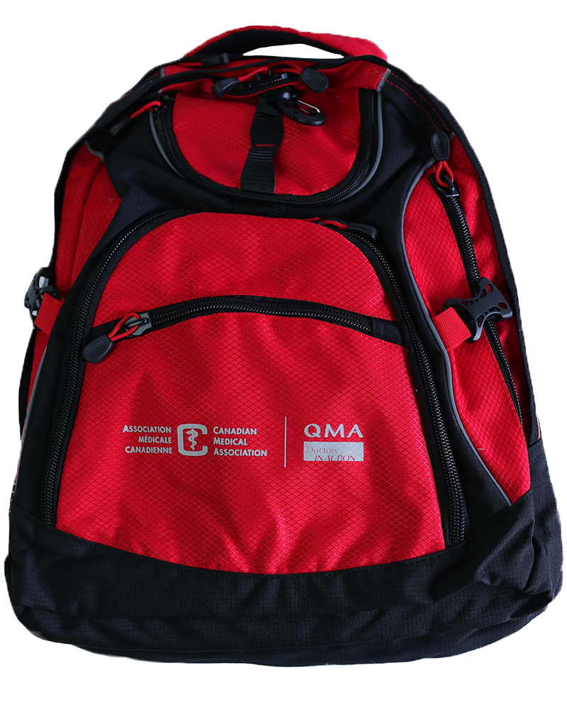 2018 CMA red backpack