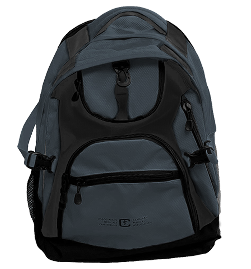 2022 CMA medium dark shade of cyan-blue backpack